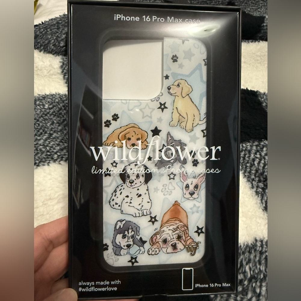 Wildflower iPhone 16 Pro Max Case - Puppy Party
